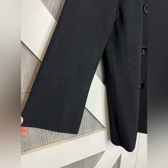 B15.22 KENAR Double Breasted Elegant Sweater/Blazer Black Small S - Picture 2 of 5